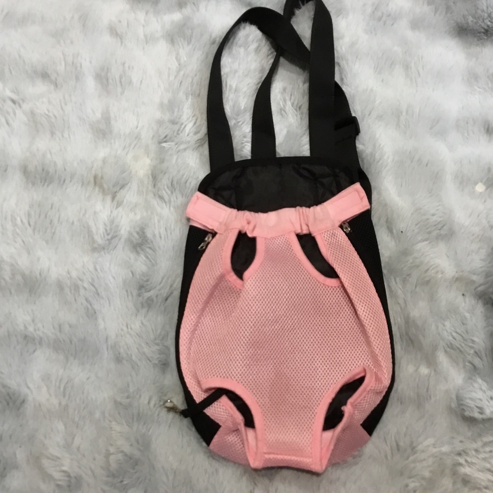 Adjustable Pink Kids Front Carrier with Black Straps